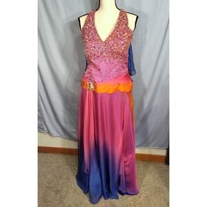 MorgeeZ Ombre Pink and Purple Formal Dress